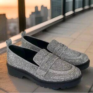 MIX NO. 6 Gaia Sparkle Penny Loafer SHOES Size: 10M
